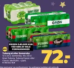 Netto Tuborg eller Somersby tilbud