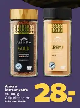 Netto Amora instant kaffe tilbud