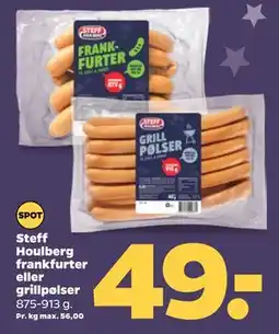 Netto Steff Houlberg frankfurter eller grillpølser tilbud