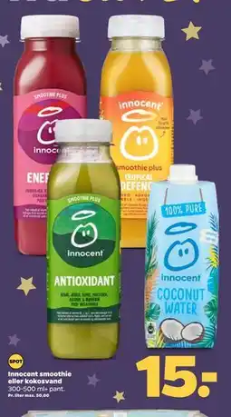 Netto Innocent smoothie eller kokosvand tilbud