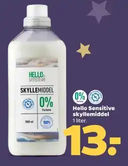 Netto Hello Sensitive skyllemiddel tilbud