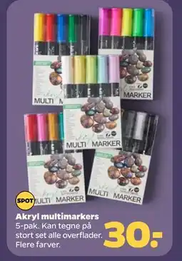 Netto Akryl multimarkers tilbud