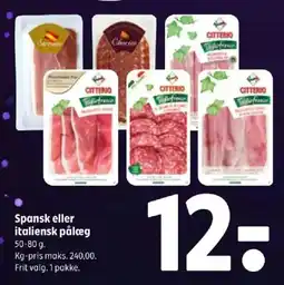 Coop 365 Spansk eller italiensk pålæg tilbud
