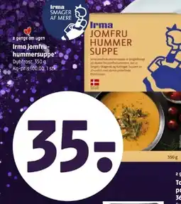 Coop 365 Irma jomfru- hummersuppe tilbud