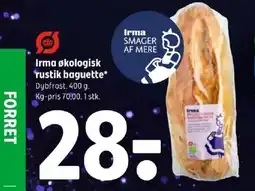 Coop 365 Irma økologisk rustik baguette tilbud