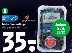 Coop 365 Friske blåmuslinger tilbud
