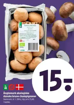 Coop 365 Änglamark økologiske danske brune champignoner tilbud