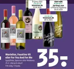 Coop 365 Mariellas, Faustino VII eller For You And For Me tilbud
