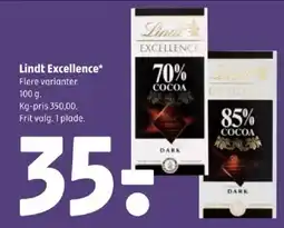 Coop 365 Lindt Excellence tilbud
