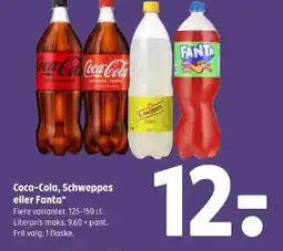 Coop 365 Coca-Cola, Schweppes eller Fanta tilbud