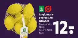 Coop 365 Änglamark økologiske citroner tilbud