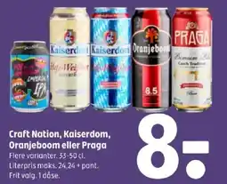 Coop 365 Craft Nation, Kaiserdom, Oranjeboom eller Praga tilbud