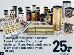 REMA 1000 Nytårspynt med glitter & blonder tilbud