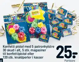REMA 1000 Konfetti pistol med 5 patronhylstre tilbud