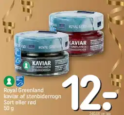 REMA 1000 Royal Greenland kaviar af stenbiderrogn tilbud