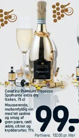 REMA 1000 Cavatina Premium Prosecco Spumante extra dry tilbud