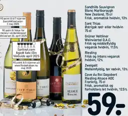 REMA 1000 Sandhills Sauvignon Blanc og øvrige vine tilbud