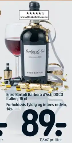REMA 1000 Enzo Bartoli Barbera d'Asti DOCG tilbud