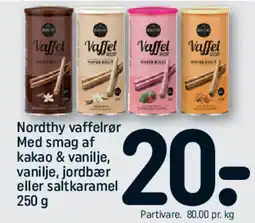 REMA 1000 Nordthy vaffelrør 250 g tilbud