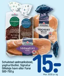 REMA 1000 Schulstad sødmælksbrød / yoghurtboller tilbud