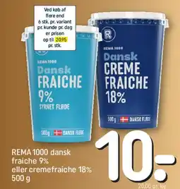REMA 1000 REMA 1000 Dansk Fraiche eller Cremefraiche tilbud