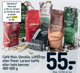 REMA 1000 Café Noir, Gevalia, Löfbergs eller Peter Larsen kaffe tilbud
