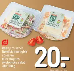 REMA 1000 Ready to serve / Dagens salat / Coleslaw tilbud