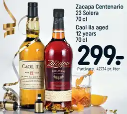 REMA 1000 Zacapa Centenario 23 Solera / Caol Ila 12 years tilbud
