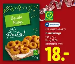 Lidl LET'S HAVE A PARTY - Gouda Rings / Indbagte løgringe tilbud