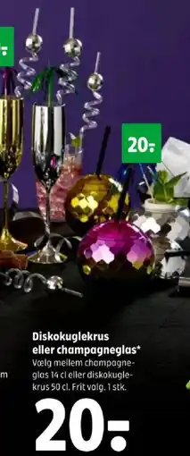 Coop 365 Diskokuglekrus eller champagneglas tilbud