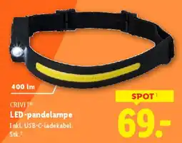 Lidl CRIVIT LED-pandelampe tilbud