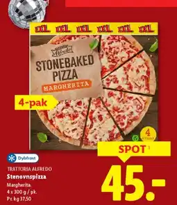 Lidl Stonebaked Pizza Margherita tilbud