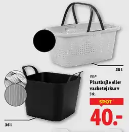 Lidl Plastbalje / vasketøjskurv tilbud
