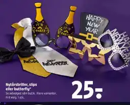 Coop 365 Nytårsbriller, slips eller butterfly tilbud