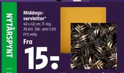 Coop 365 Middags- servietter tilbud