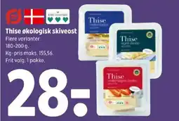 Coop 365 Thise økologisk skiveost tilbud