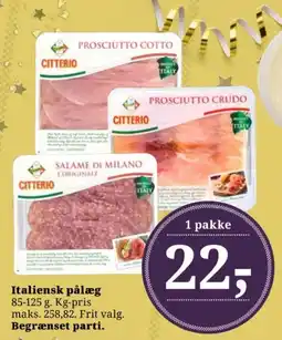 Dagli'Brugsen Italiensk pålæg tilbud