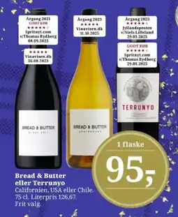 Dagli'Brugsen Bread & Butter eller Terrunyo tilbud
