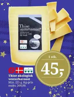 Dagli'Brugsen Thise økologisk vesterhavsost tilbud