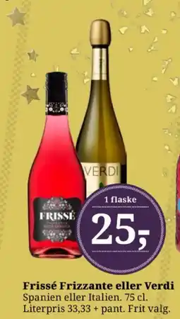 Dagli'Brugsen Frissé Frizzante eller Verdi tilbud