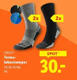 Lidl CRIVITⓇ Termo- løbestrømper tilbud
