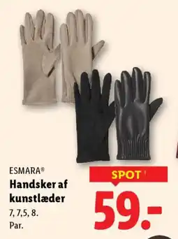 Lidl ESMARA® Handsker af kunstlæder tilbud