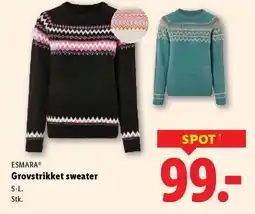 Lidl ESMARA® Grovstrikket sweater tilbud