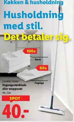 Lidl LIVARNO HOME® Engangsstøvklude eller moppesæt tilbud