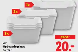 Lidl W5® Opbevaringskurv tilbud