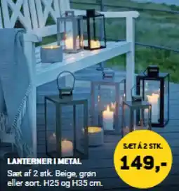 XL-BYG Lanterner i metal tilbud