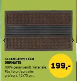 XL-BYG Clean carpet eco dørmåtte tilbud