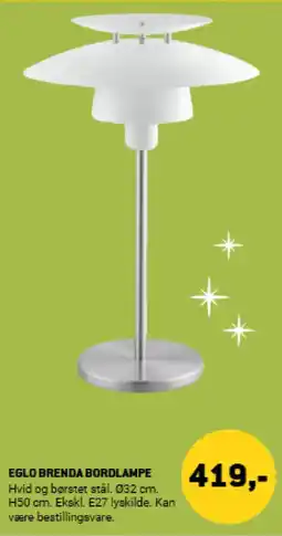XL-BYG Eglo Brenda bordlampe tilbud