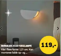 XL-BYG Nordlux 2110 væglampe tilbud