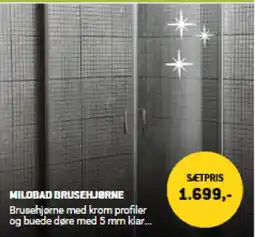 XL-BYG Milobad Brusehjørne tilbud